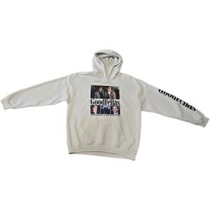 GoodFellas The Movie Graphic Hoodie Sand Tan Mafia Film Men Large L Warner Bros